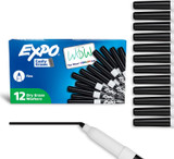 Dry Erase Expo Markers 12ct. Black/Fine Tip (Boxed) (6/12)