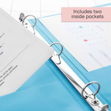 Binder-View 1/2" Cyan/3-Rings/2 Pockets