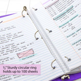 Binder-View 1/2" Purple/3-Rings/2 Pockets