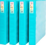 Binder Yoobi 1" Aqua/3 D-Rings/2 Pockets