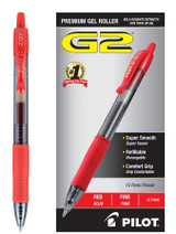 Pen G2 Retractable Fine/Red Ink (Dozen)