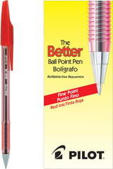 Pen The Better-Fine/Red Ink (Dozen)