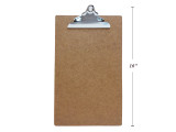 Clipboard w/Spring Clip Legal Wood