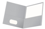 Portfolio Twin Pocket/Letter Size-Gray (25/Box)
