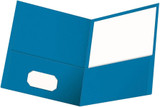 Portfolio Twin Pocket/Letter Size-Light Blue (25/Box)