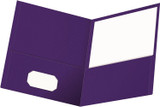 Portfolio Twin Pocket/Letter Size-Purple (25/Box)