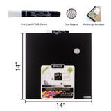 Chalkboard Magnetic w/ Chalk Marker & Magnet (Cubic Series)