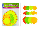 Starburst-Assorted Neon Colors & Sizes 24Pk