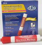 Dry Erase Markers Quick-Red (Dozen)