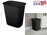Wastebasket Black 9 Gallon (34L)