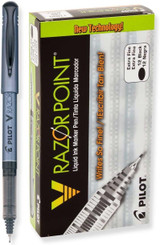 Pen V Razor Point Black Ink/ Xtra Fine (Dozen)