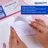 Index Cards 3"x 5" Ruled/White 100ct.