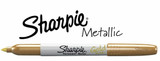 Marker Gold (Metallic)/Fine Tip 2ct. (Sharpie) (12/36)