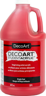 64oz. Acrylic Paint Bright Red
