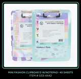 Clipboard w/Pad-Fashion (Mini)
