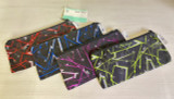 Pencil Pouch-Abstract Print/Neon Colors
