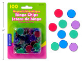 Bingo Chips-Magnetic/Assorted Colors 100Pk