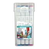 Markers-Dual Tip/Alcohol Based (Primary Colors) 12ct.