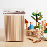 Dowel Sticks Natural  5.9" 40ct.