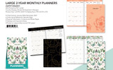 Planners-2 Years Assorted Designs/Large  (Size: 5.25" W x 8.25" H)