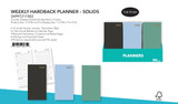 Planners-Weekly Hardback/Solid Colors (Size: 3.13" W x 6.3"H)
