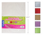 Poster Board 11" x 14" Glitter Colors 5Pk