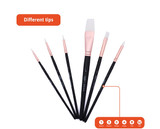 Brush Set White Synthetic 6ct.