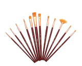 Brush Set-Taklon (Soft) 12Pk