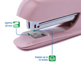 Stapler Morandi-Half-Strip (25-Sheet Capacity)