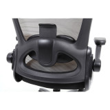 Chair OS Big & Tall High Back Mesh Task Chair with Flip Arm Model: RYDE Color: Gray Mesh w/ Black Seat