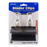 Binder Clips 2" Large 4ct.