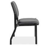 Chair OS Big & Tall | Armless Guest Chair with Black Frame - 23"W