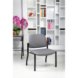 Chair OS Big & Tall | Armless Guest Chair with Black Frame - 23"W