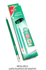Pencil HB-Graphite/Plastic (Dozen) (HB12)