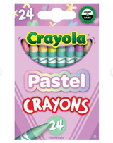 Crayons 24Pk-Pastel Colors