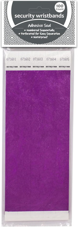 Wristband-Purple 100ct.