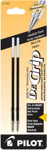 Refill Dr. Grip Black/Medium 2Pk