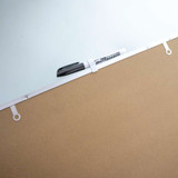 Dry Erase Board-Magnetic w/Aluminum Frame-Metallique 16" x 20"
