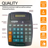 Calculator 8-Digits Desktop Large w/Adjustable Display