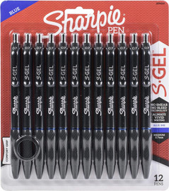 Pen Sharpie S-Gel Medium/Blue (Dymo) 12Pk