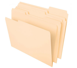 Folder Manila Letter Size 1/3 Cut 100 Box