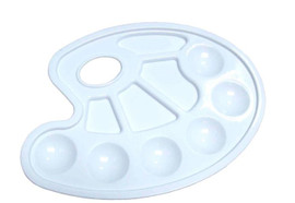 Art Tray-Plastic/Oval 6 Mixing Wells