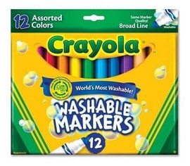 Markers 12Pk-Broad/Washable