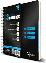 Notebook 3-Subject-Wire 150 Sheets XPRESSION