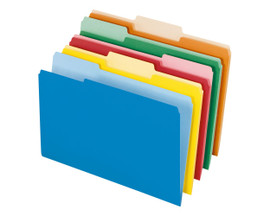 Folder 1/3 Legal Size Assorted Colors 100 Box
