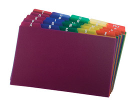 Index Card Dividers A-Z - 5 x 8" Plastics