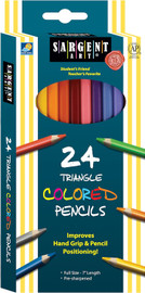 Colored Pencils 7"-Triangle 24Pk