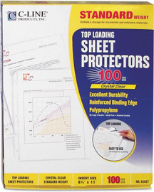 Sheet Protectors Clear/Letter 100 Pack