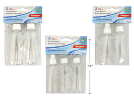 Travel Accesory 3 Bottles Asst Styles