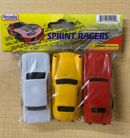 Cars-Sprint Racers 3.25" in PVC Bag 3 Pk